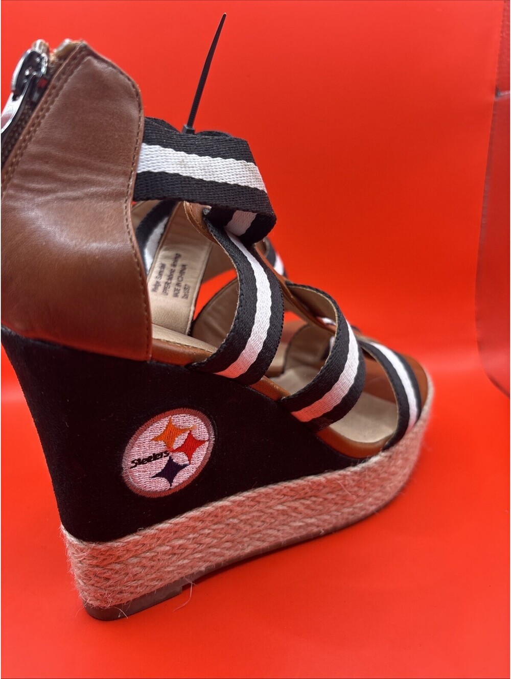 Women’s Pittsburgh Steelers Wedge Shoes Size Us 7